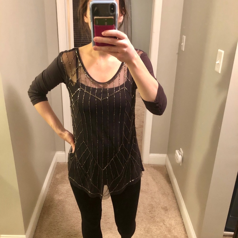 Vanity Sheer Dress Top